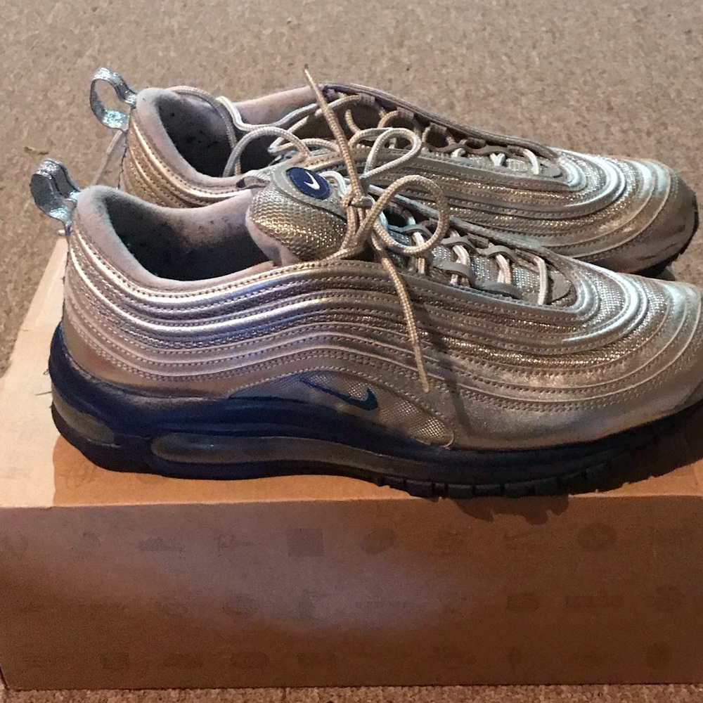 Men’s Nike Air Max 97 Metallic Silver RARE sz 11